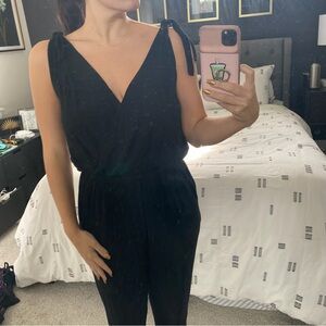Cotton Black Jumpsuit